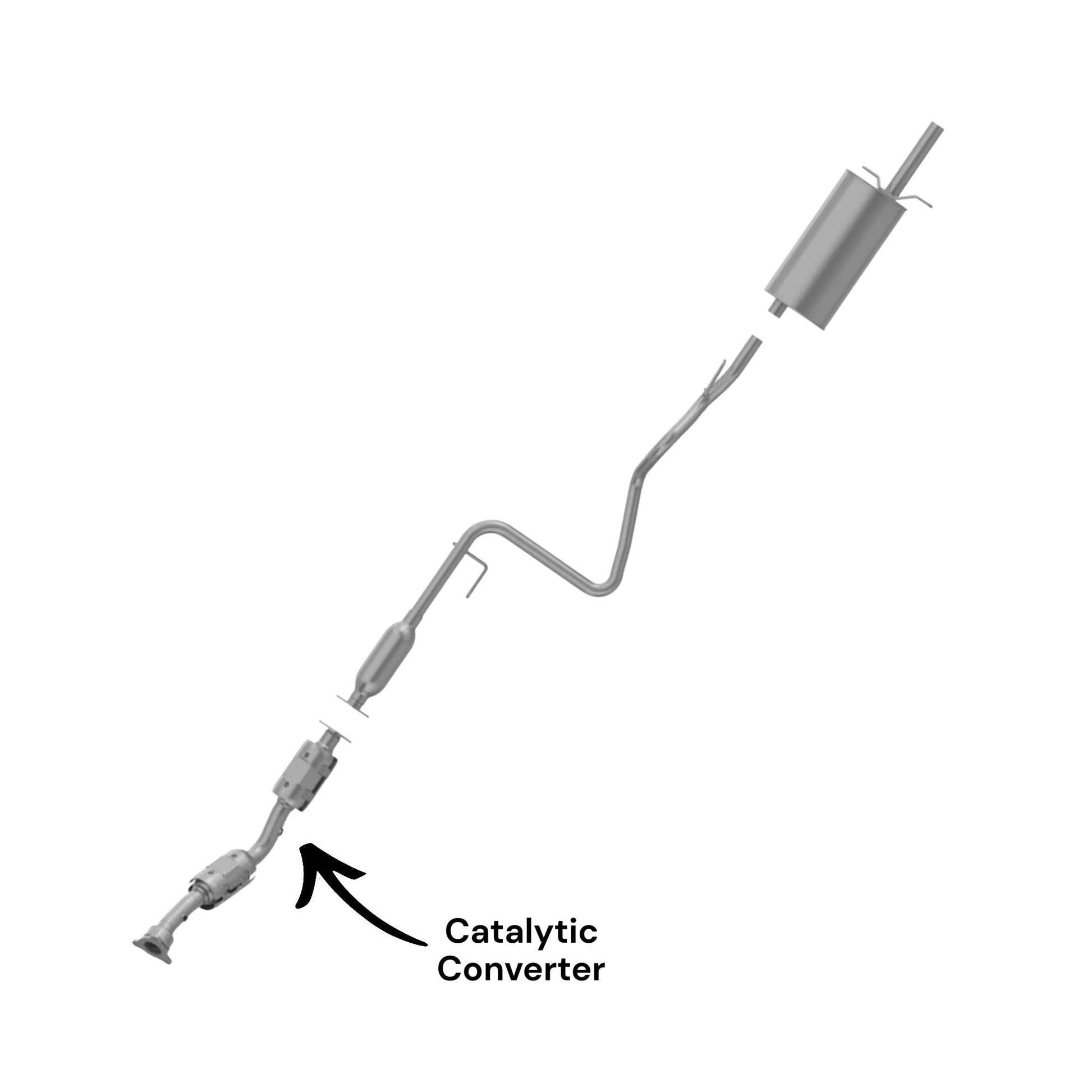 Chevrolet HHR 2.2L (2008-2011) (Automatic Transmission) (Federal Emissions System) Catalytic Converter with Flex Pipe