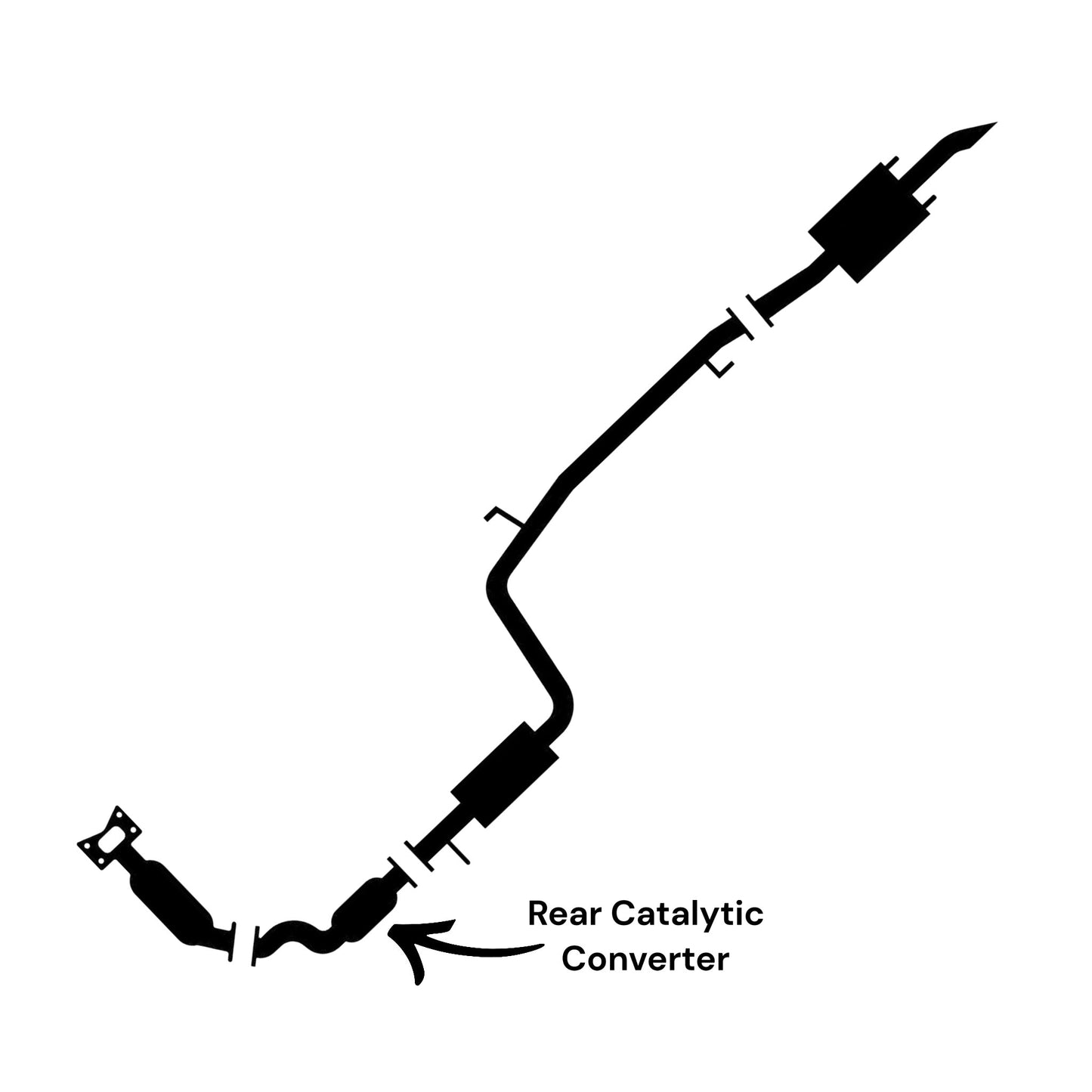 Honda Insight 1.3L (2010-2014) (Hybrid) Rear Catalytic Converter