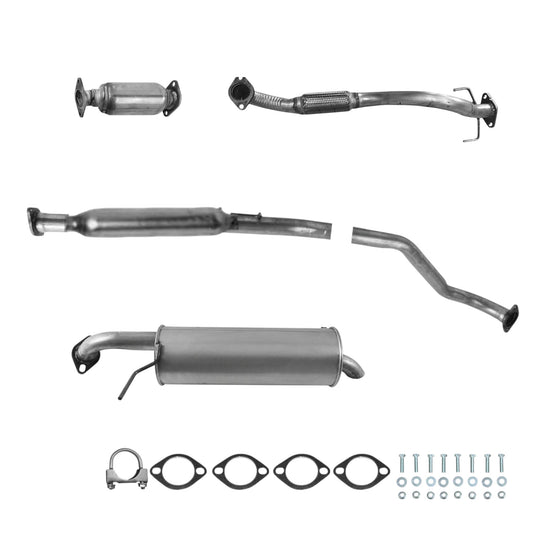 Kia Soul 2.0L (2010-2011) Flex Pipe, Converter, Resonator and Muffler