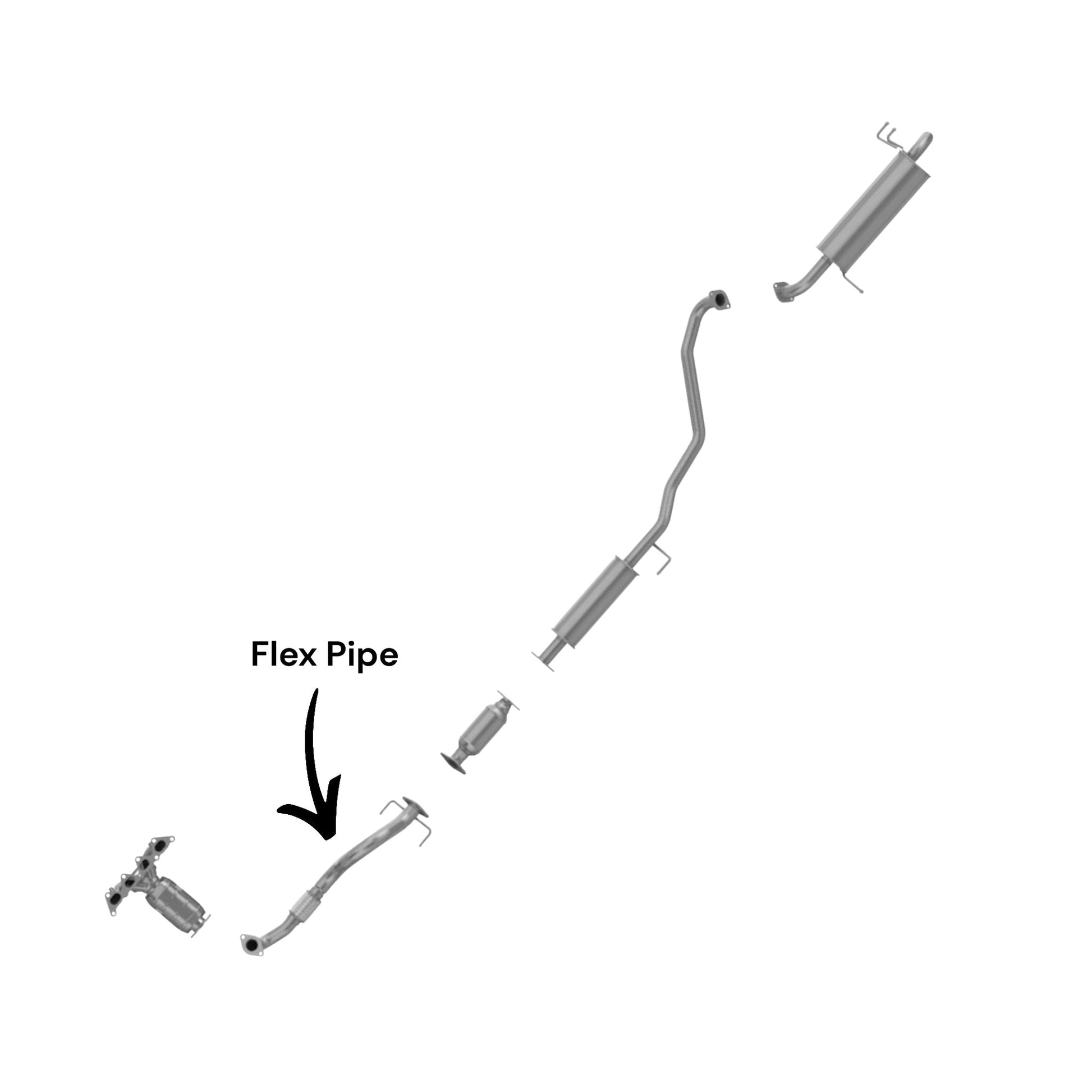 Kia Soul 2.0L (2010, 2011) Flex Pipe