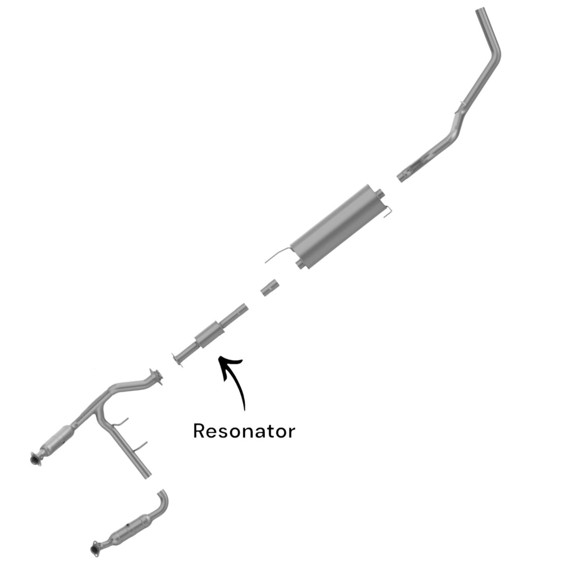 Ford F-150 5.0L (2011-2014) (126.0" Wheelbase) Resonator 