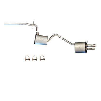Résonateur intermédiaire, silencieux arrière et tuyau d'échappement pour Volkswagen Jetta 1.8L (2014-2017).