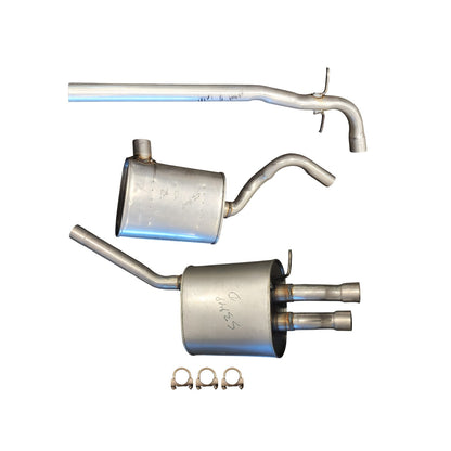 Résonateur intermédiaire, silencieux arrière et tuyau d'échappement pour Volkswagen Jetta 1.8L (2014-2017).