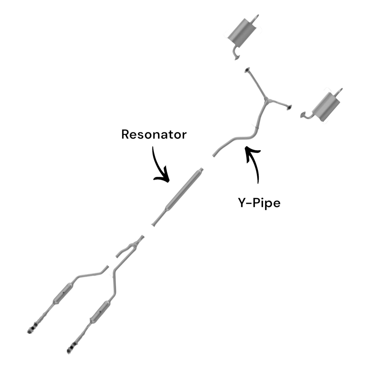 Outback 3.6L (2010-2014) Resonator & Y-Pipe