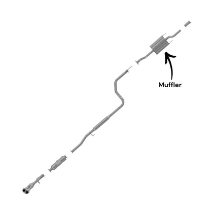 Acura EL 1.6L (1997, 2000) Muffler