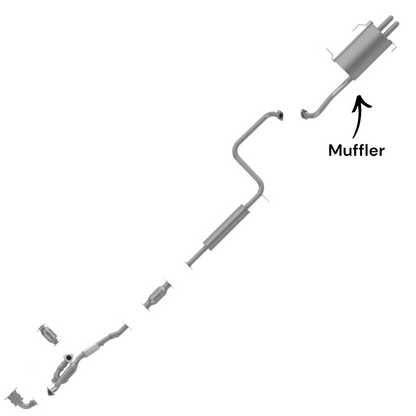 Nissan Maxima 3.5L (2002-2003) Rear Muffler