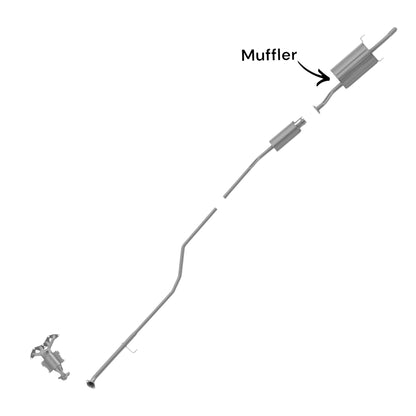 Honda Civic 1.7L (2001-2005) (USA & Canada Built Models) Muffler