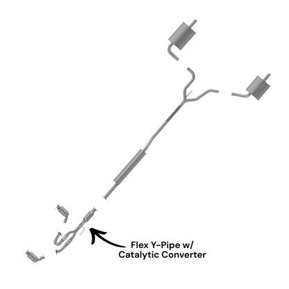Nissan Altima 3.5L (2002-2006) Flex Y-Pipe with Catalytic Converter