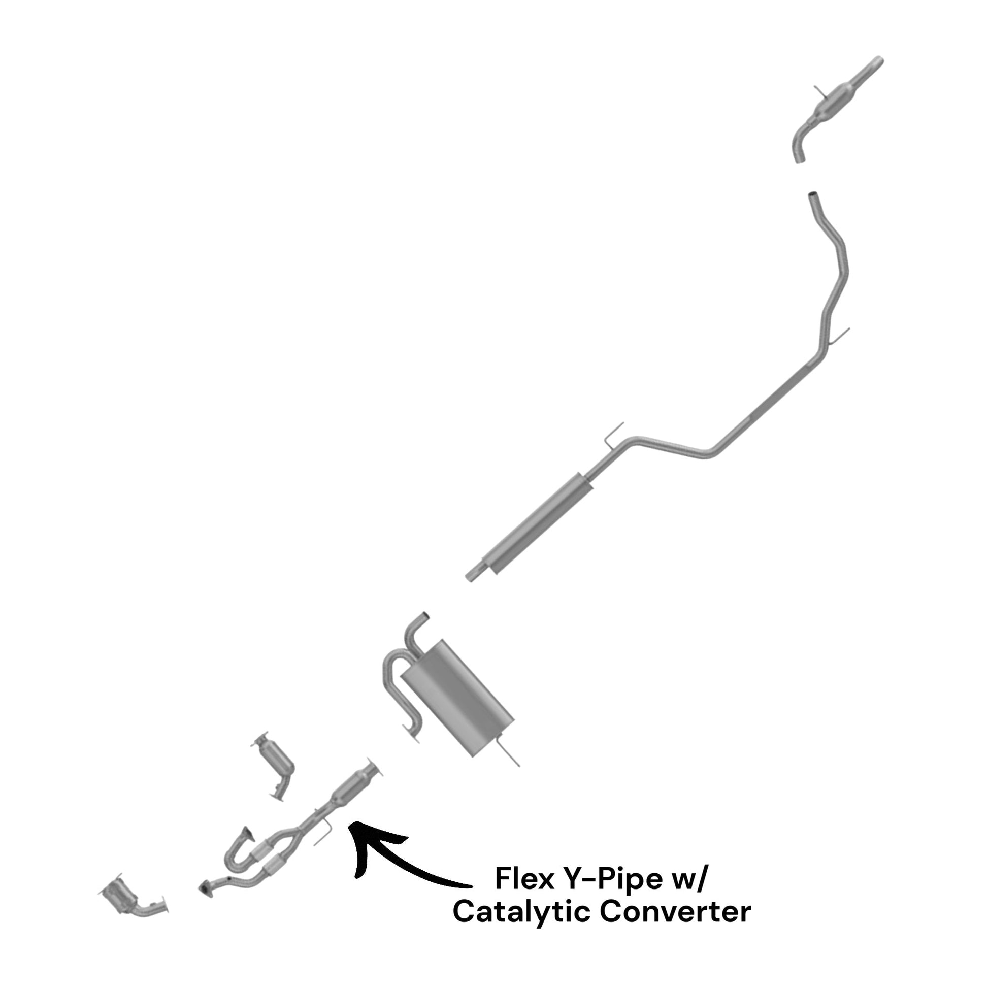 Nissan Quest 3.5L (2004-2006) Flex Y-Pipe with Catalytic Converter