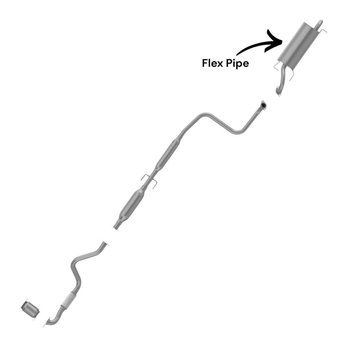 Chevrolet Aveo 1.6L (2004-2008) (Automatic) (Sedan) Muffler