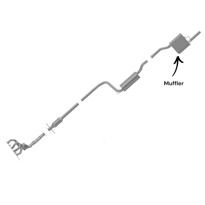 Ford Focus 2.0L (2005-2007) (Sedan) Rear Muffler