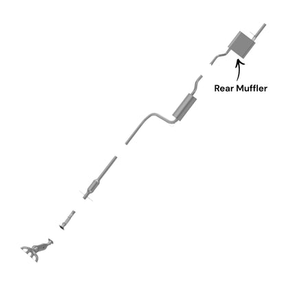Ford Focus 2.0L (2005-2007) (Wagon) Muffler