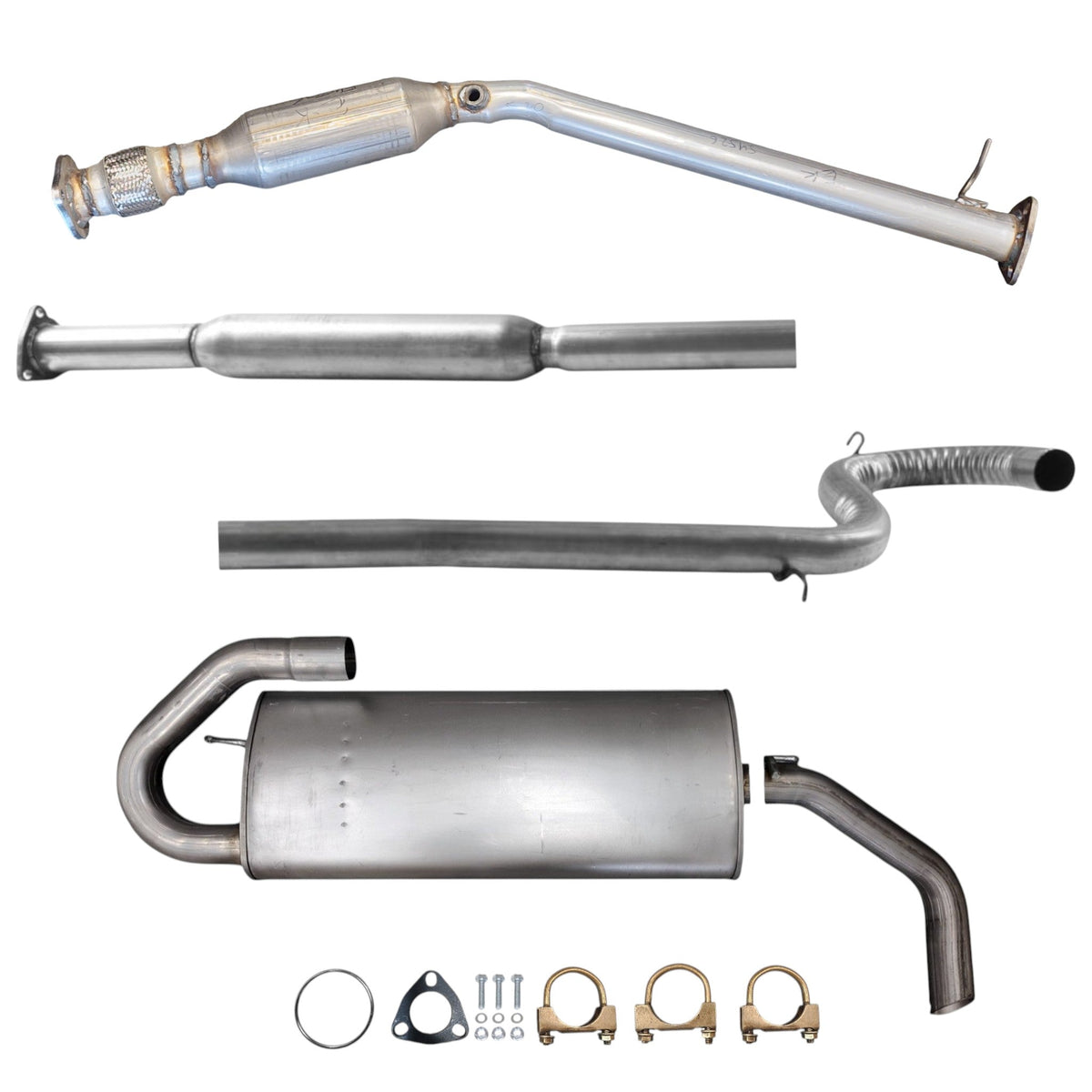 Chevrolet Equinox 3.4L (2005-2006) Catalytic Converter with Flex, Resonator and Muffler