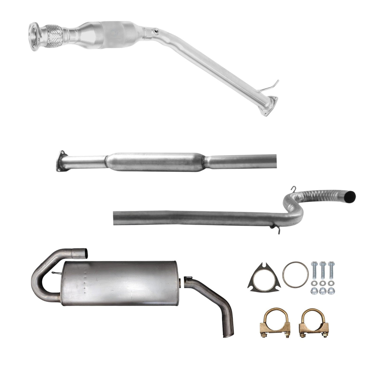 Pontiac Torrent 3.4L (2006) Catalytic Converter, Resonator & Muffler