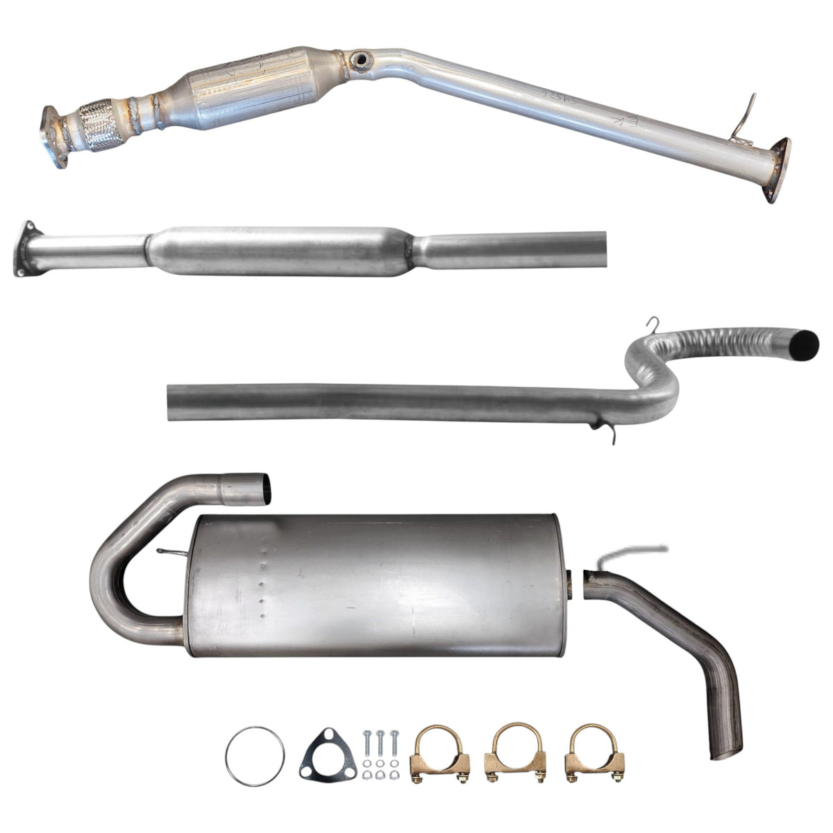 Chevrolet Equinox 3.4L (2007-2009) Catalytic Converter with Flex, Resonator and Muffler