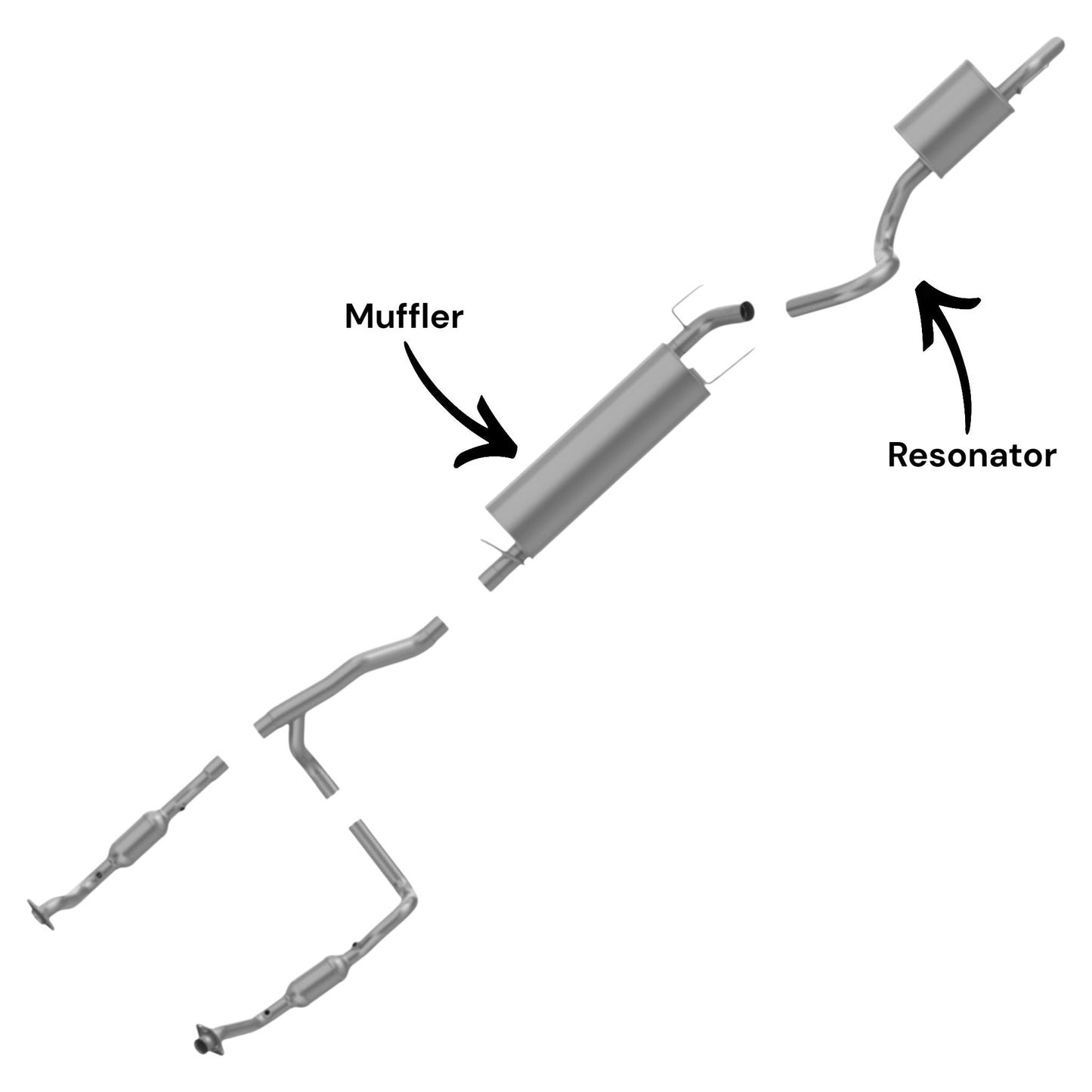 Chrysler Aspen 4.7L (2007) Muffler & Resonator