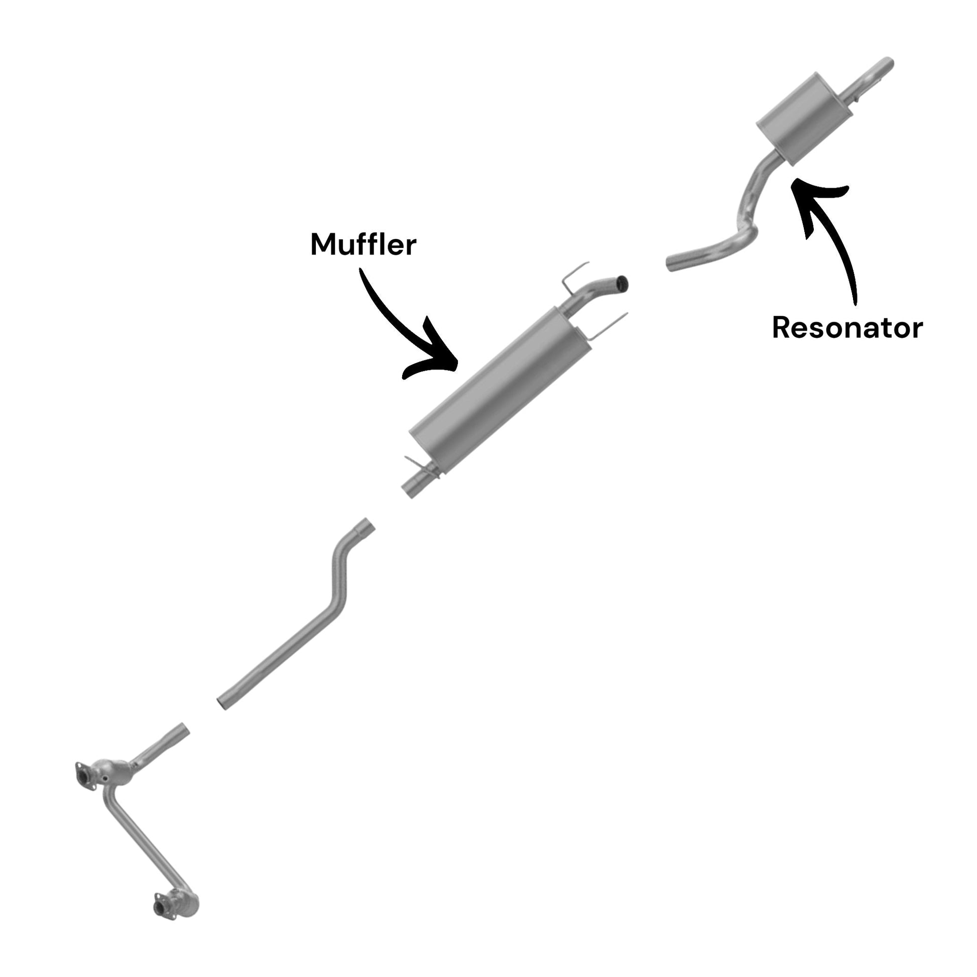 Dodge Durango 3.7L (2004-2009) Muffler & Resonator