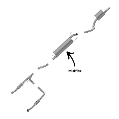 Dodge Durango 5.7L (2009) (FHEV) Muffler