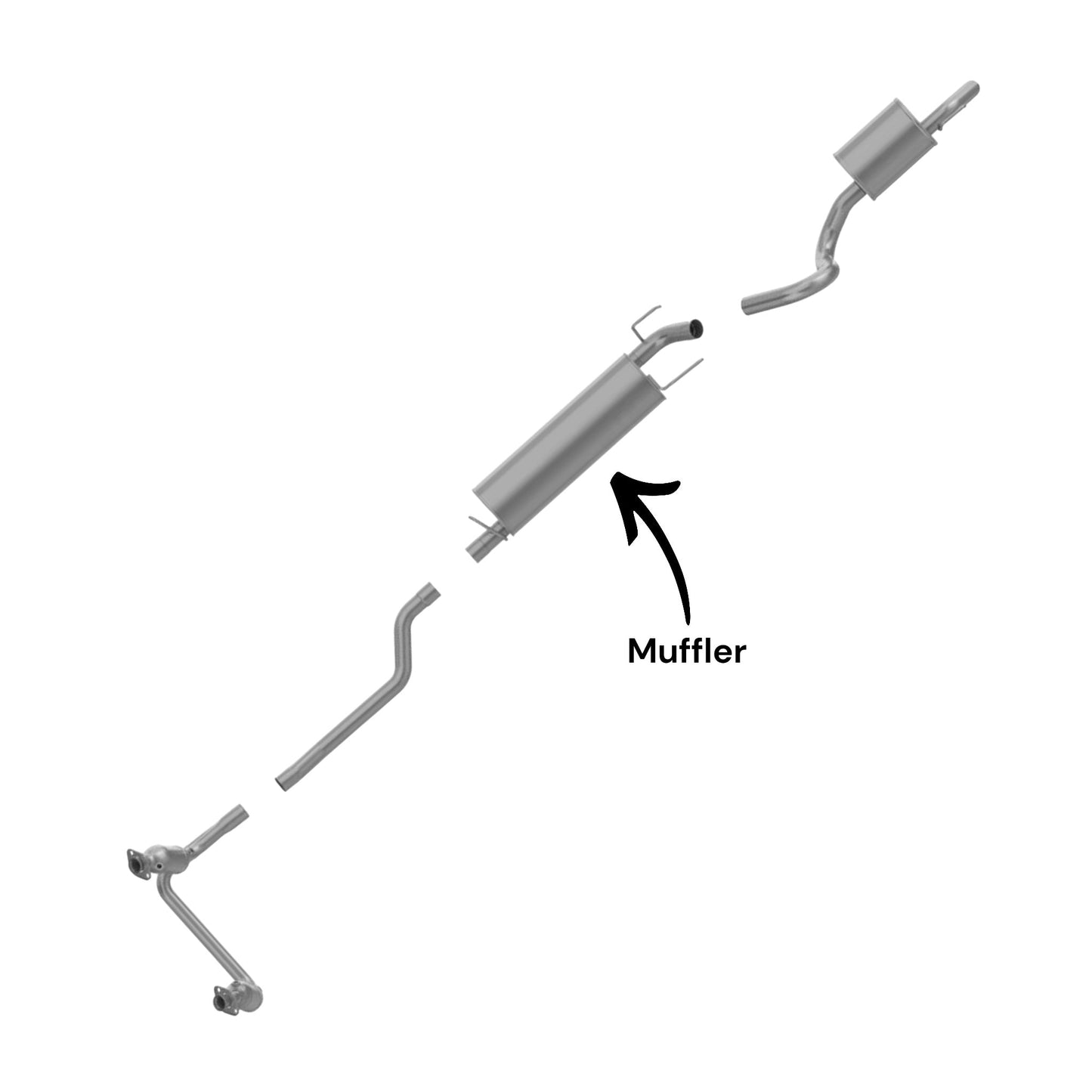 Dodge Durango 3.7L (2004-2009) Muffler