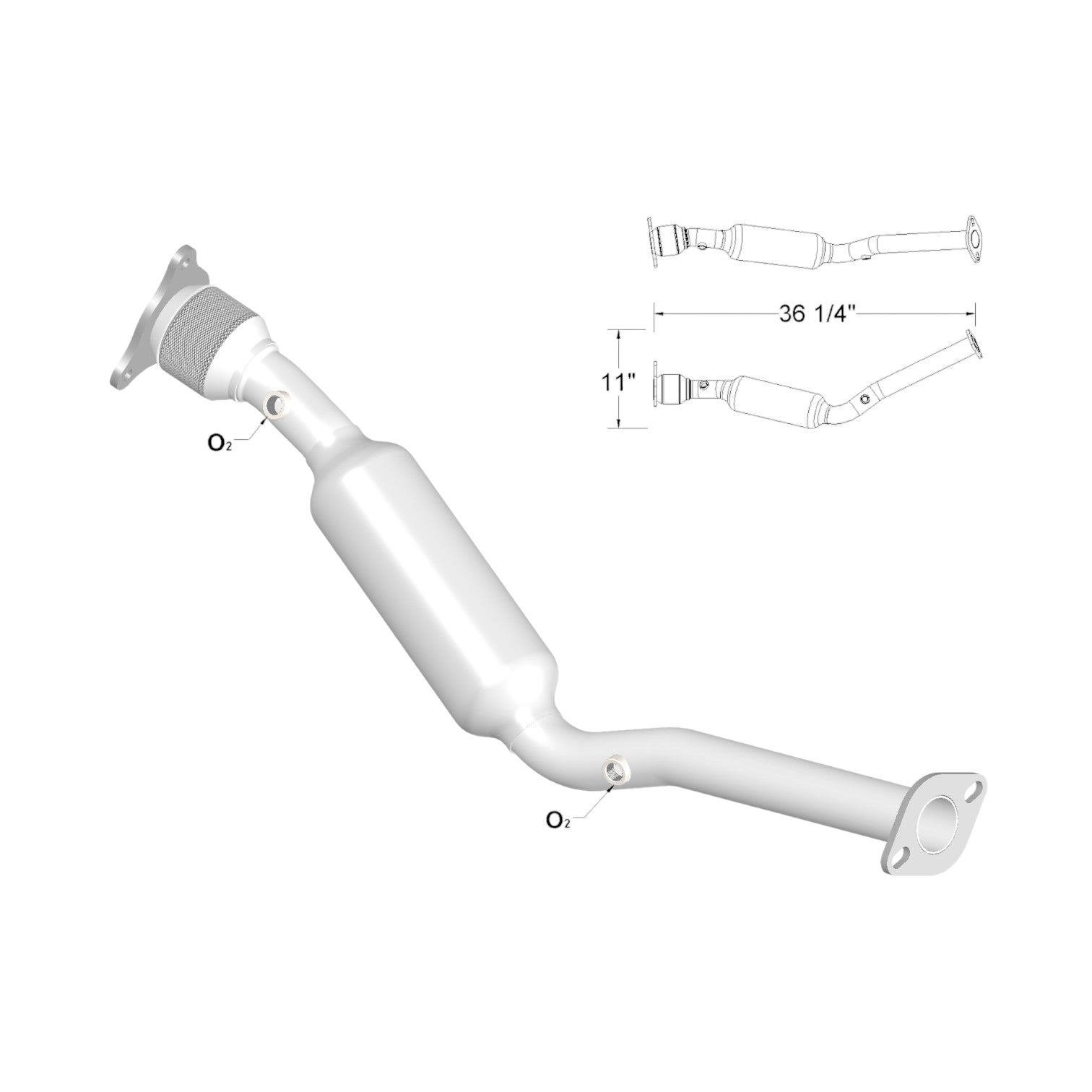 Chevrolet HHR 2.4L (2006, 2007) V4 Catalytic Converter