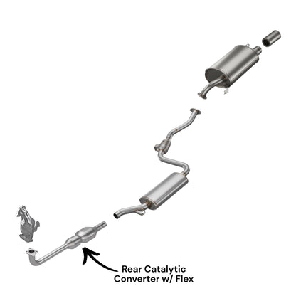 Volvo V40 1.9L Turbo (2001-2004) Rear Catalytic Converter with Flex Pipe