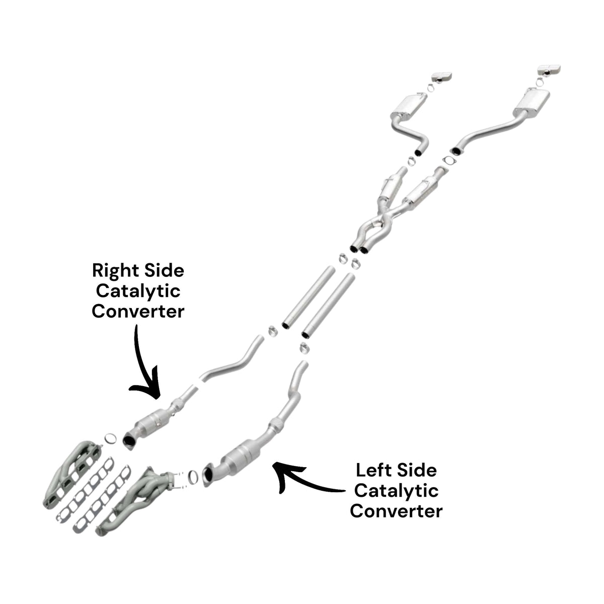 Dodge Challenger 5.7L (2009-2019) Right & Left Side Catalytic Converters