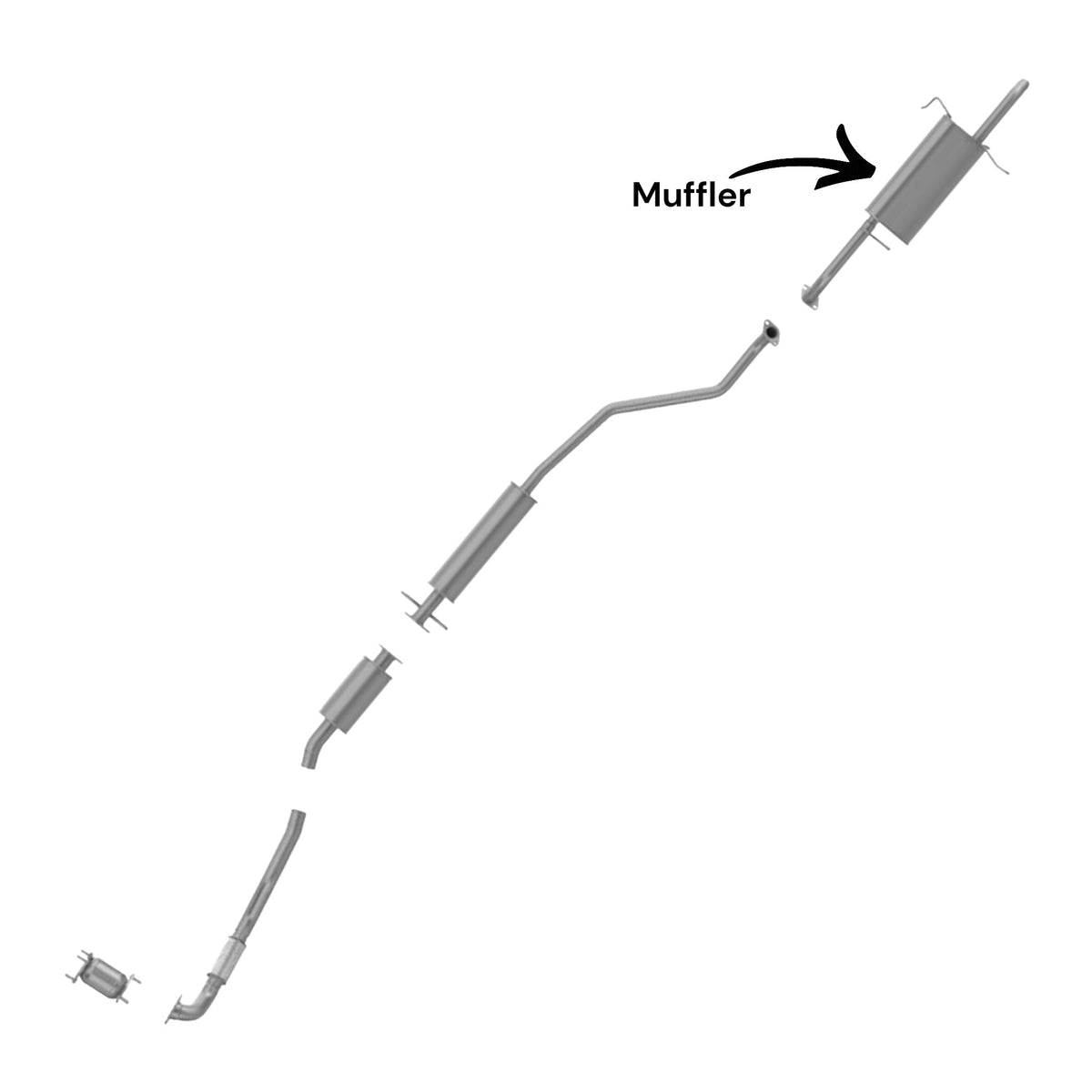 Suzuki Reno 2.0L (2005-2008) Muffler