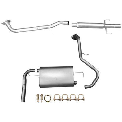 Pontiac Vibe 1.8l (2005-2008) (FWD) Resonator and Muffler with Axel and Tail pipe