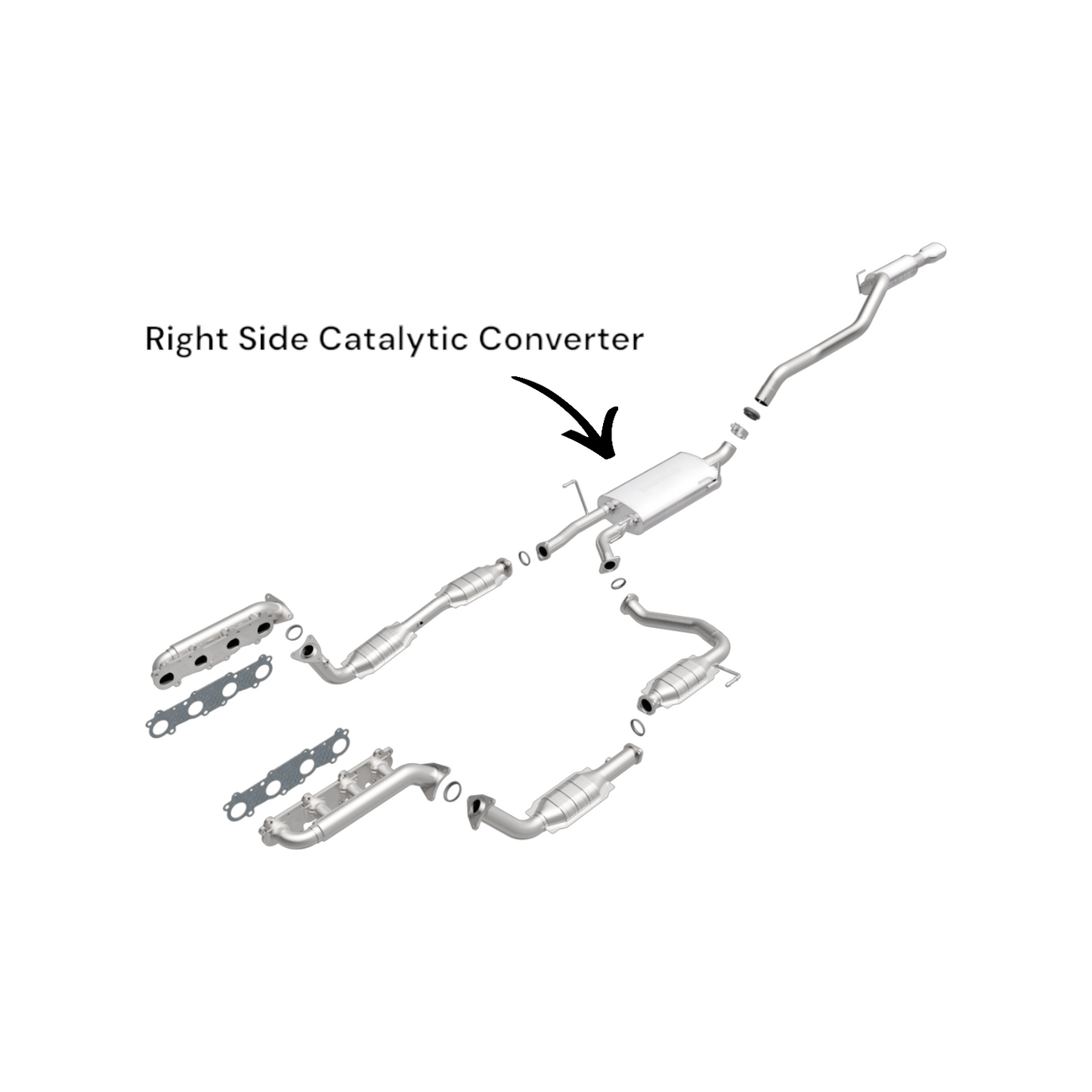 Toyota Sequoia 5.7L (2008-2019 ) V8 Right Side Catalytic Converter