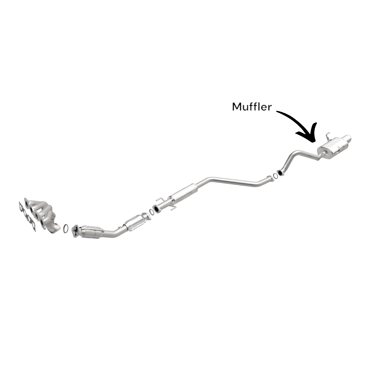 54744 - Nissan Sentra 2.0L (2007-2012) V4 Muffler Assembly