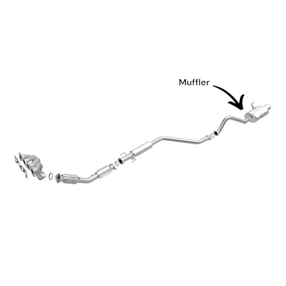 54744 - Nissan Sentra 2.0L (2007-2012) V4 Muffler Assembly