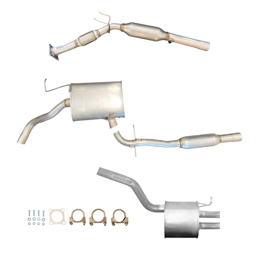 Volkswagen Jetta 2.5L (2005-2014) (Wagon Only) (Federal Emissions Only) Flex Pipe with Catalytic Converter, Middle Resonator and Rear Muffler