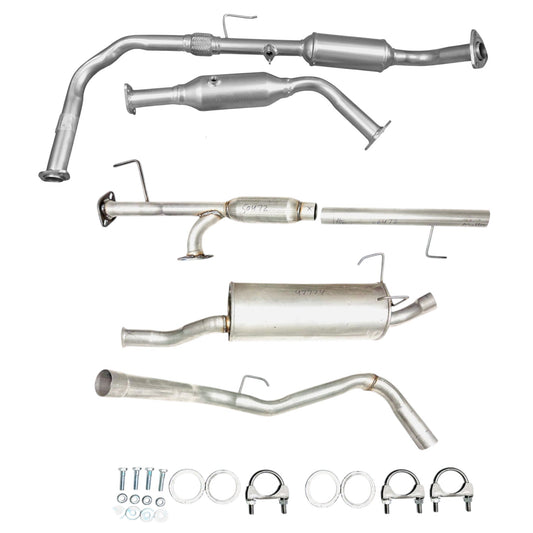 Toyota Tundra 4.7L (2003-2004) (128.3" Wheelbase) Both Side Catalytic Converter, Resonator and Rear Muffler