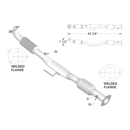 54782 - Nissan Altima 2.5L (2007-2018) V4 Direct Fit Catalytic Converter