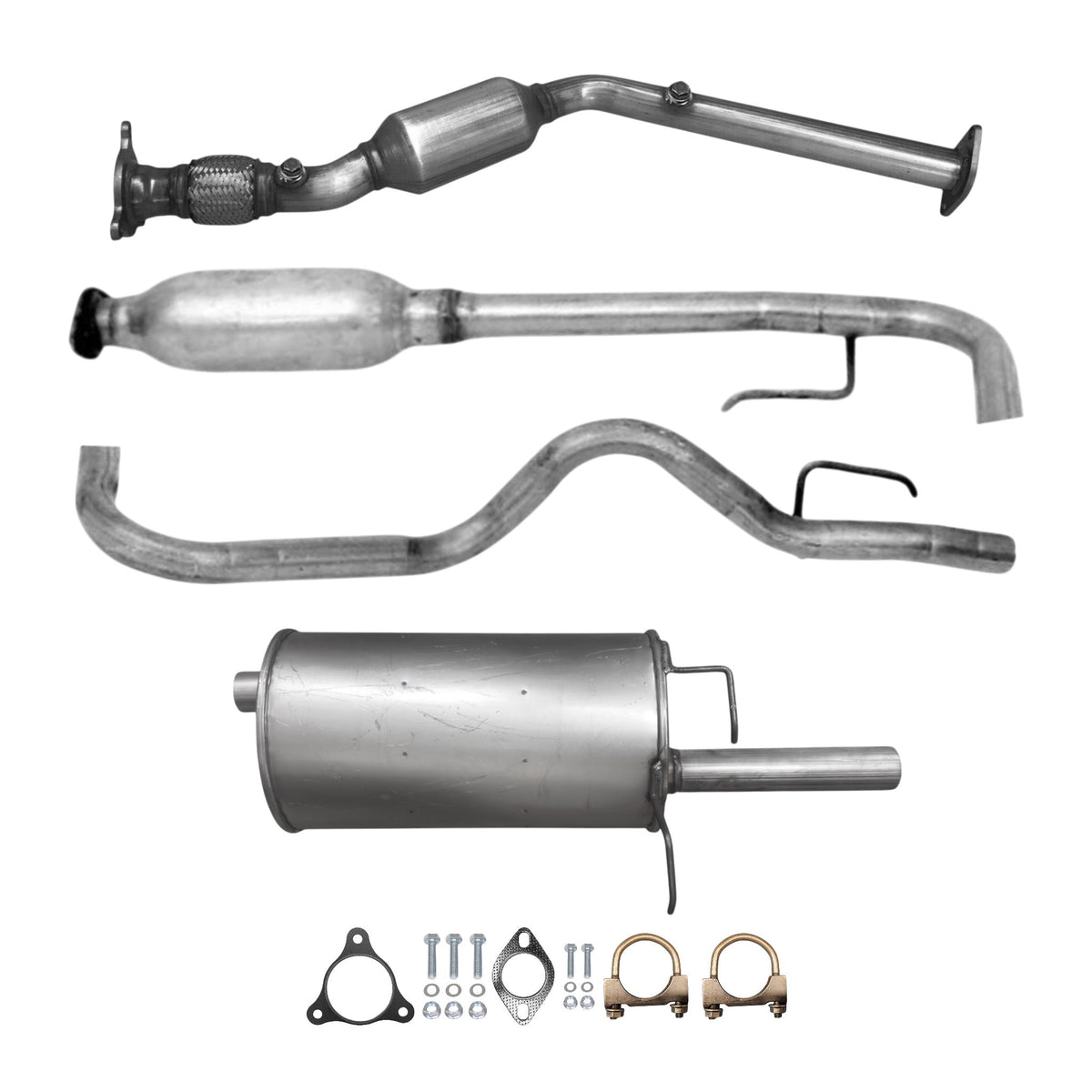 Chevrolet HHR 2.2L (2006, 2007) (Automatic) (Federal Emissions System) Catalytic Converter, Resonator & Muffler