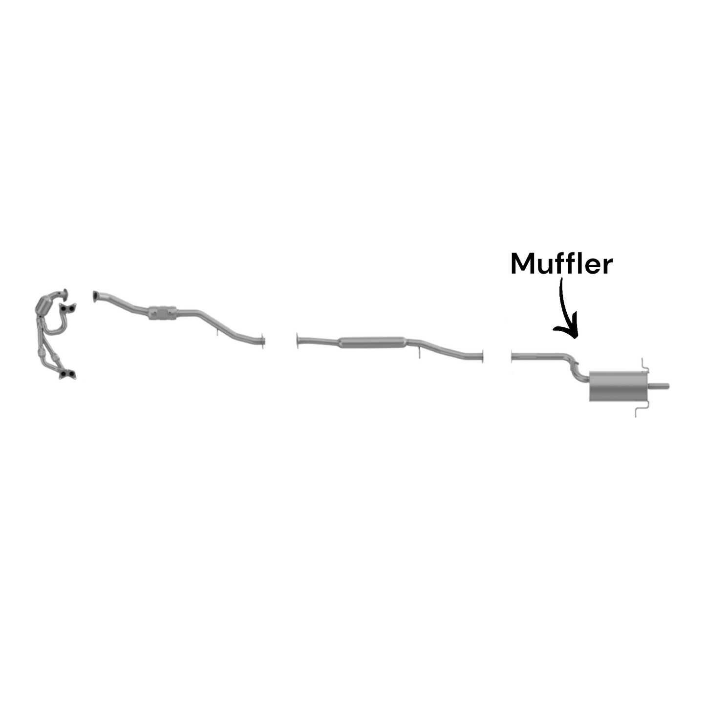 Subaru Impreza 2.5L (2006-2007) (SOHC) (Non-Turbo) Rear Muffler