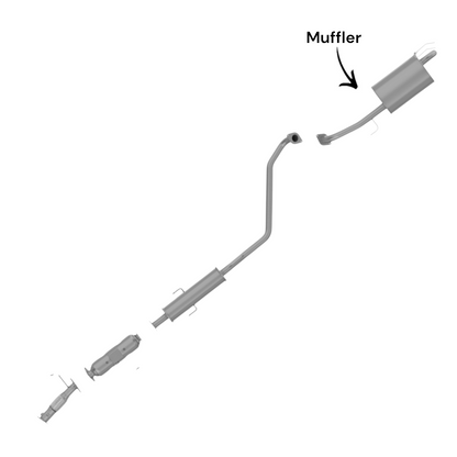 Kia Forte 2.0L (2011-2013) (Hatchback) Muffler