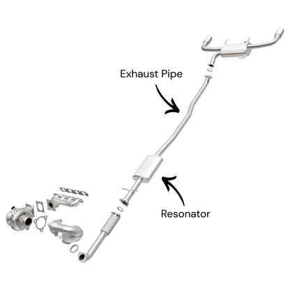 Acura RDX 2.3L Turbo (2007-2012) Resonator With Pipe