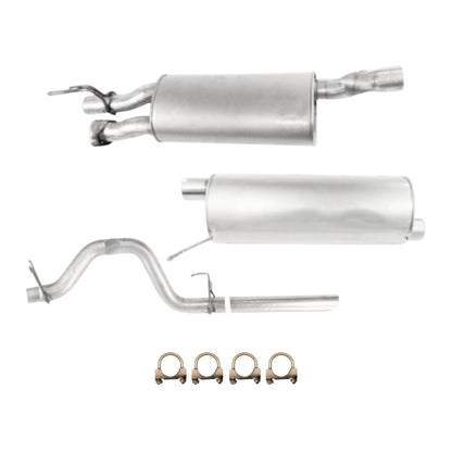 Ford F-350 Super Duty 6.2L (2011-2016) Front & Rear Muffler With Tail Pipe