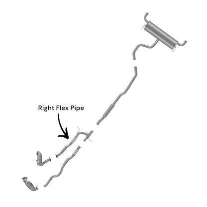 Chrysler 200 3.6L (2015-2017) (AWD) Right Side Flex With Y Pipe 