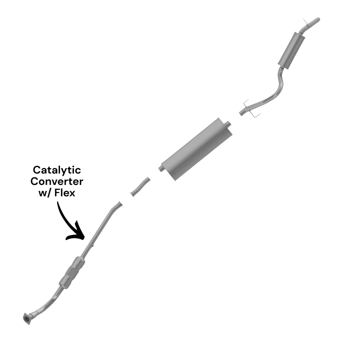 Pontiac Montana 3.4L (2002-2005) (FWD) Catalytic Converter With Flex