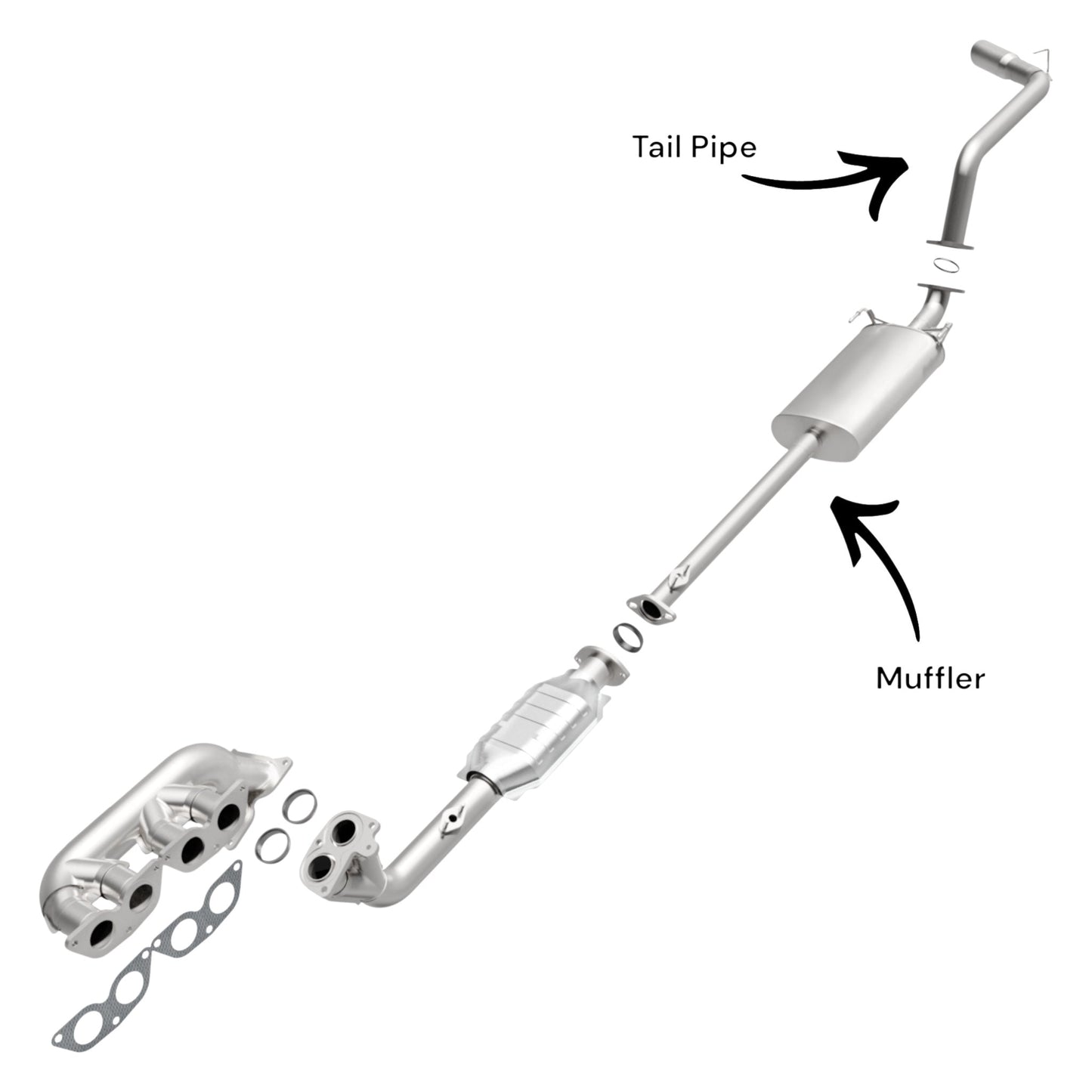 Toyota 4Runner 3.4L (1996-2000) Muffler & Tail Pipe