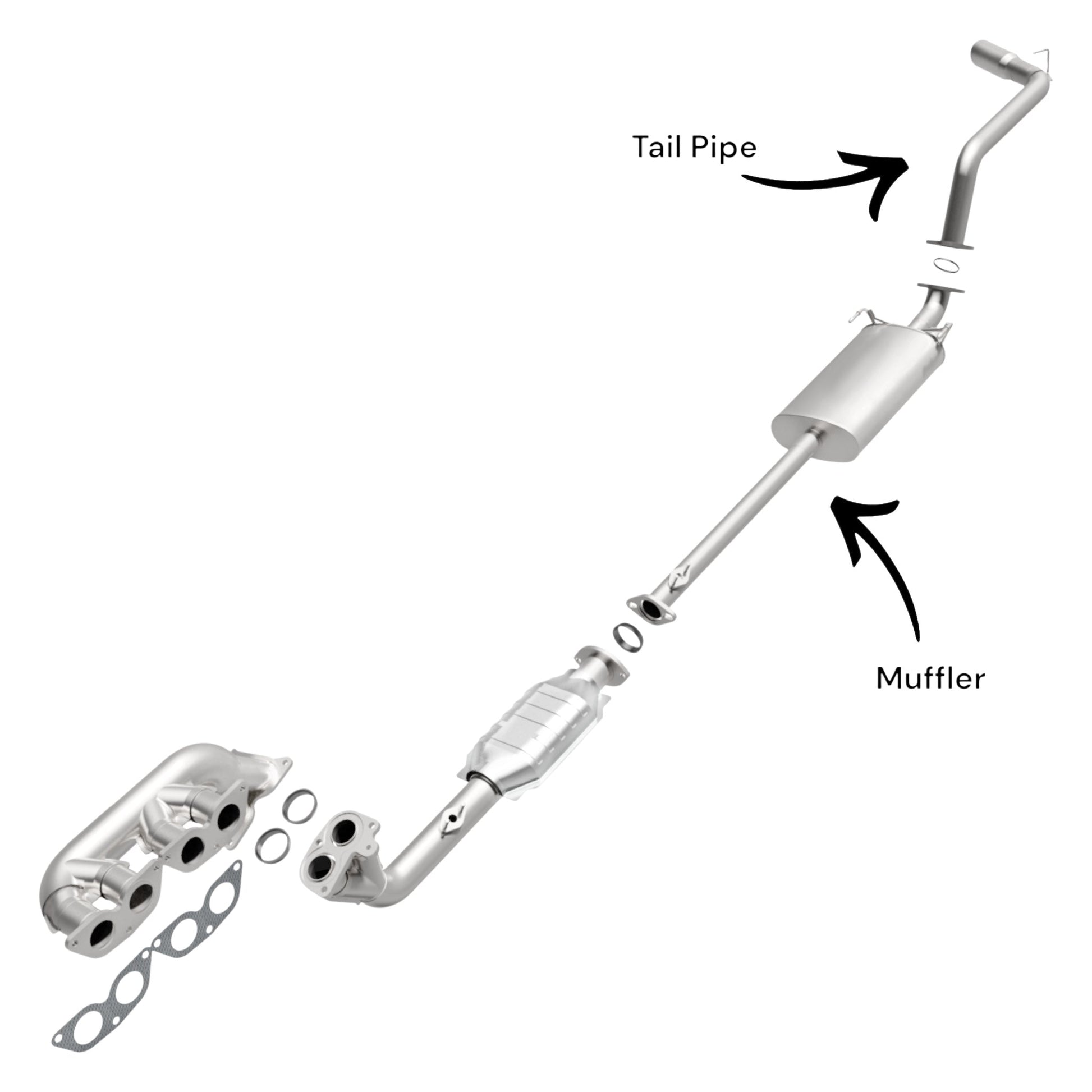 Toyota 4Runner 3.4L (1996-2000) Muffler & Tail Pipe
