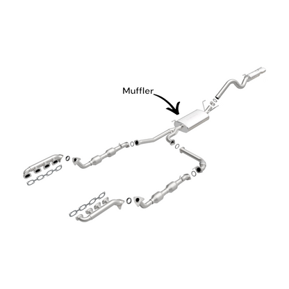 55329 - Toyota Land Cruiser 4.7L (1998-2007) V8 Muffler