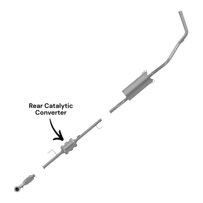 Toyota Tundra 3.4L (2002-2004) Rear Catalytic Converter