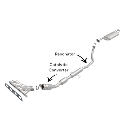 Toyota Corolla 1.8L (2003-2008) Catalytic Converter & Resonator