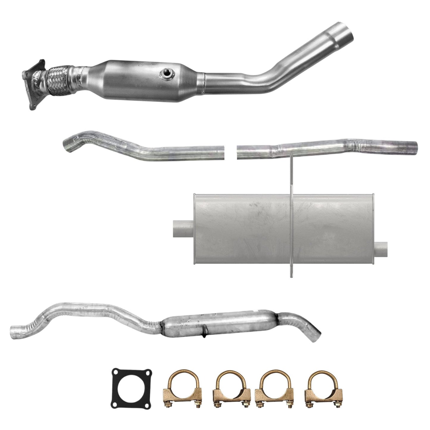 Dodge Caravan 3.3L (2001-2007) Catalytic Converter, Pipe, Muffler And Resonator