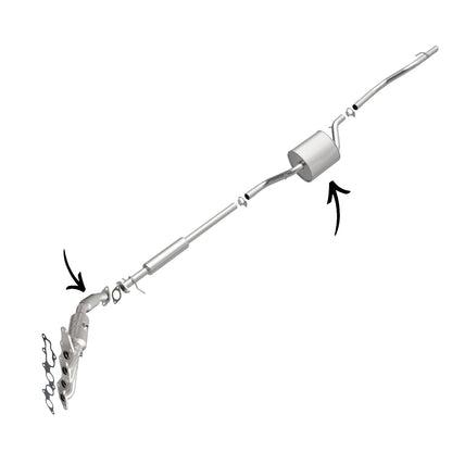 Ford Focus 2.0L 2008-2011 Flex Pipe and Middle Muffler  (Except: PZEV)