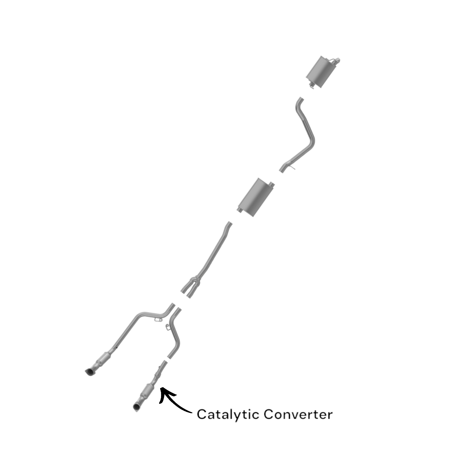 Chrysler 300 2.7L (2005-2010) RWD Driver Side Catalytic Converter
