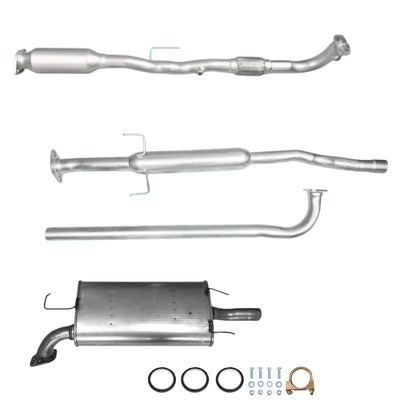 Toyota Solara 2.4L (2004-2006) Catalytic Converter with Flex Pipe, Resonator and Muffler